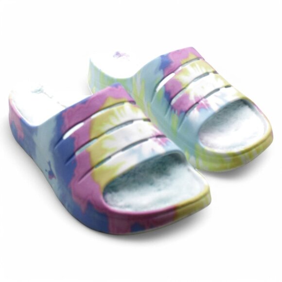 Madden Girl Women S Hawaii-F Slide Sandal Lt Tie Dye 9 - Picture 1 of 8